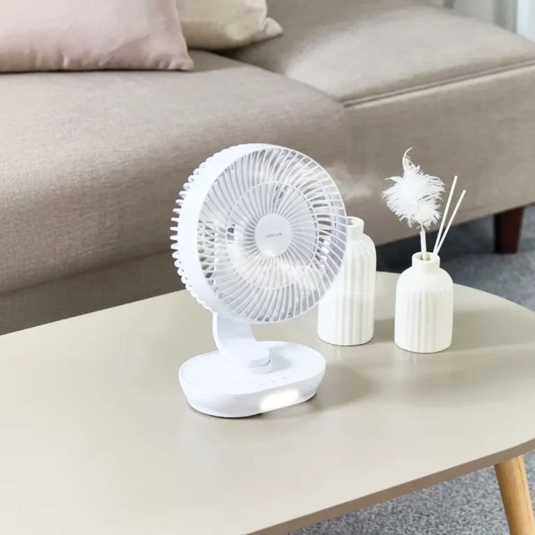 پنکه رو میزی گرین لاین Green Lion 8″ Desktop Fan Rechargeable به رنگ سفید
