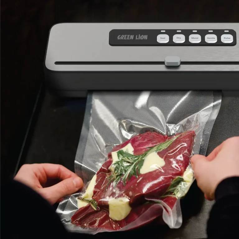 وکیوم مواد غذایی آشپزخانه گرین لاین Green Lion Vacuum Sealer Pro برای وکیوم کردن نایلون گوشت