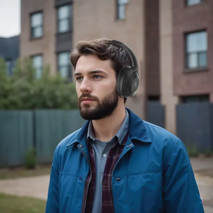 هدست بدون نویز پاورولوژی Powerology Hybrid ANC Headphone برای استفاده آقایان