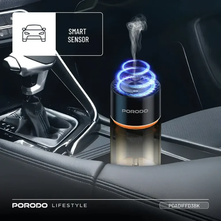 پخشکننده عطر هوشمند والنسیا پورودو لایفاستایل Porodo Lifestyle Valencia Smart Aroma Diffuser برای استفاده در خودرو