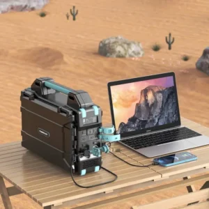 ژنراتور برق پاورولوژی قابل حمل Powerology Portable Solar Power Generator 284Wh 300W QC برای شارژ کردن لپ تاپ در بیابان