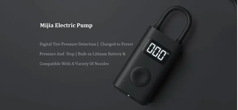 نمایشگر پمپ باد شیائومی Xiaomi Air Pump Mi Portable MJCQB02QJ