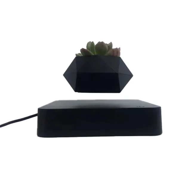 گلدان معلق Floating Planet pot به رنگ مشکی