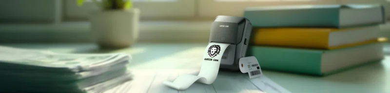 چاپگر حرارتی گرین لاین Green Lion Thermal Printer برای چاپ برچسب های طولانی