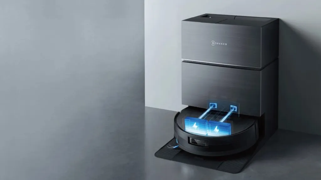 فناوری PowerBoost به کار رفته در جارو رباتیک هوشمند DEEBOT X11 PRO OMNI: شارژ سریع در استیشن 