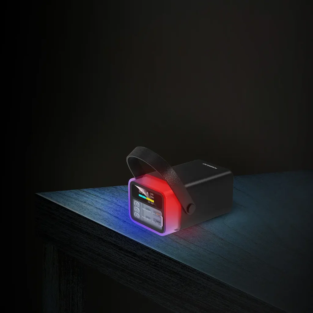 پاوربانک 40000 میلی آمپری پاورولوژی Powerology Halo Beam 40000mAh Power Bank PD 65W با وزن سبک
