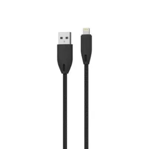 کابل تبدیل تایپ سی به لایتنینگ پاورولوژی Powerology Braided USB-A to Lightning Cable مشکی