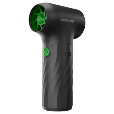 جت فن گرین لاین Green Lion Jetflow Air Blower به رنگ مشکی با فن و دکمه سبز