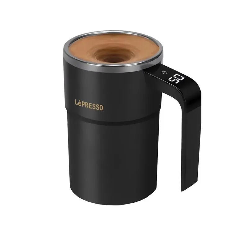 ماگ همزن مغناطیسی لپرسو Lepresso Stirmagic Auto Stirring Mug مشکی