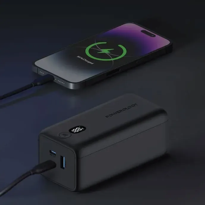 پاوربانک 20000 میلی آمپری پاورولوژی با نمایشگر LED