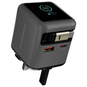 آداپتور و شارژر پاورولوژی Powerology Halo Dual-Port GaN Charger