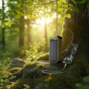پاوربانک Solara ظرفیت 10000 میلی آمپری پاورولوژی Powerology Solara Solar Power Bank در دل طبیعت