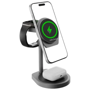 شارژر بی سیم ۳ در ۱ Eifel پاورولوژی Powerology Eifel 3-In-1 Wireless Charger
